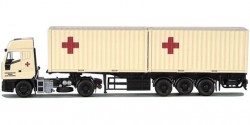 Iveco Eurostar Container-Sattelzug Rotes Kreuz